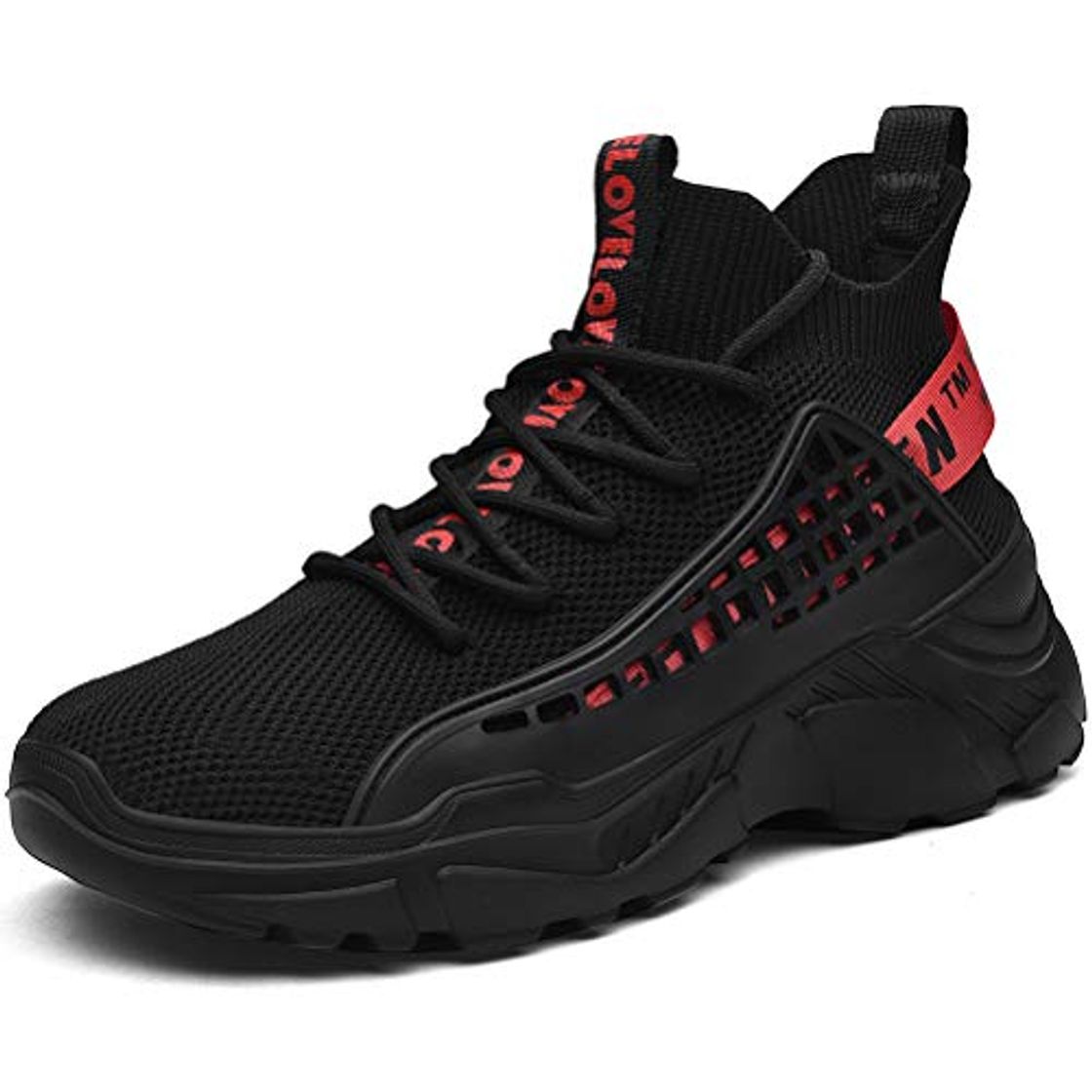 Social XIDISO Hombre Zapatillas Moda High-Top Sneaker Casuales con Cordones Correr Zapatos Caminar