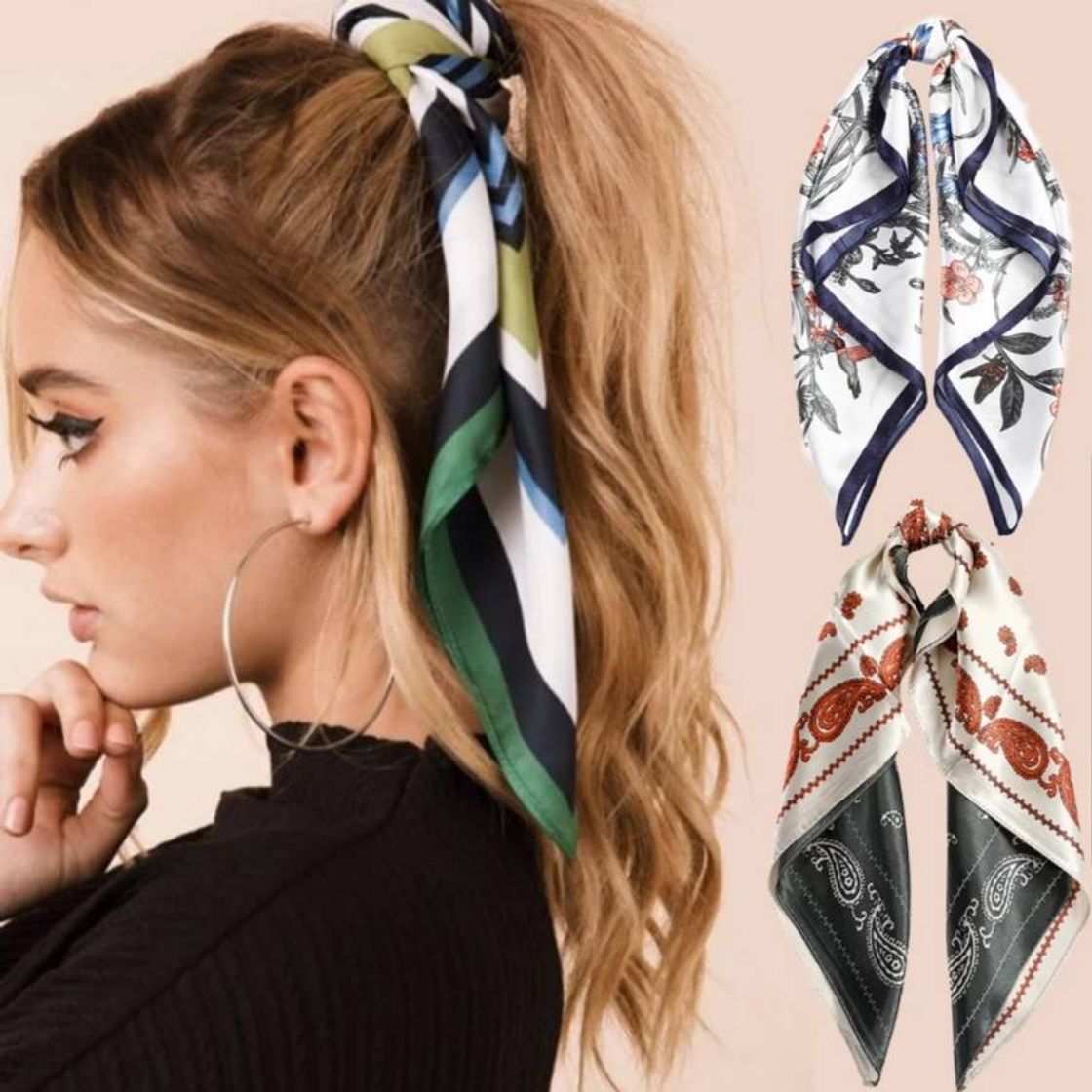 Social Lenços de cabelo