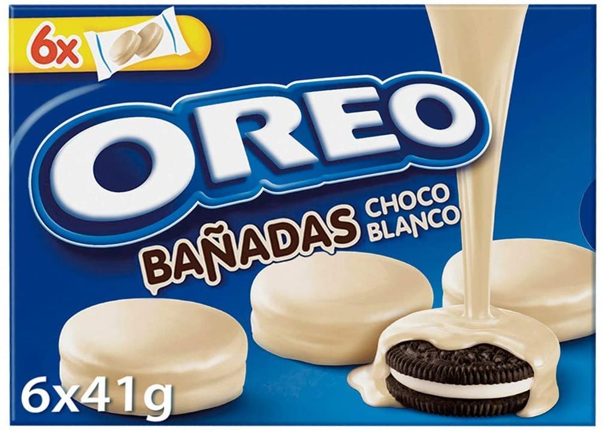 Fashion Oreo bañadas en chocolate blanco.