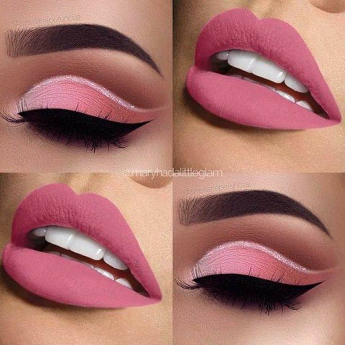 Moda Maquiagem Rosa 💕