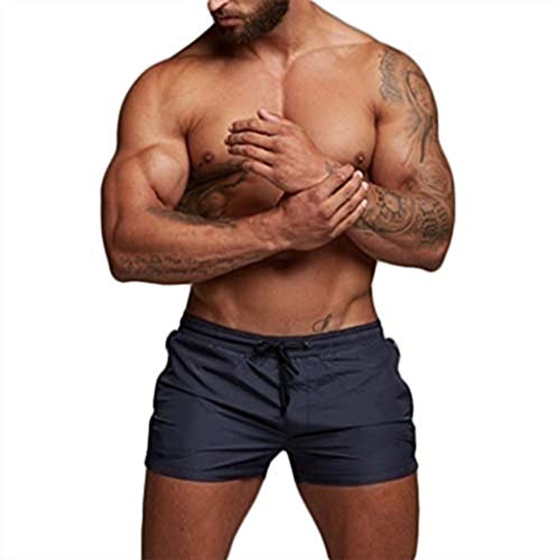 Moda Vectry Bañadores Rebajas Short de Baño Hombre Pantalones Cortos de Los Hombres de Secado Rápido Playa Surf Pantalones Cortos de Natació Trajes de Baño Bañador para Hombre Azul Oscuro