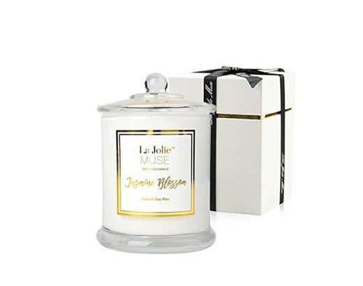 La Jolíe Muse Vela perfumada, Cera de Soja Natural Aroma de Jasmine,