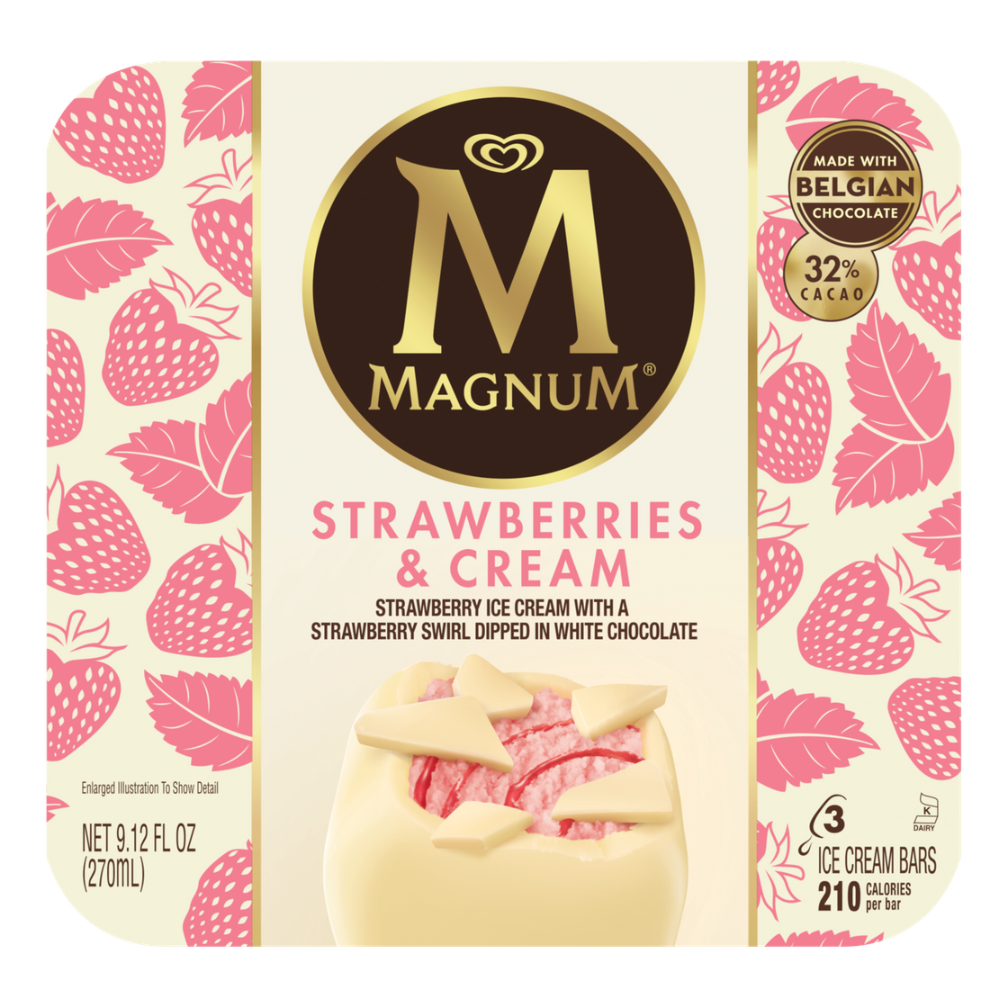 Producto Magnum Strawberry & White 