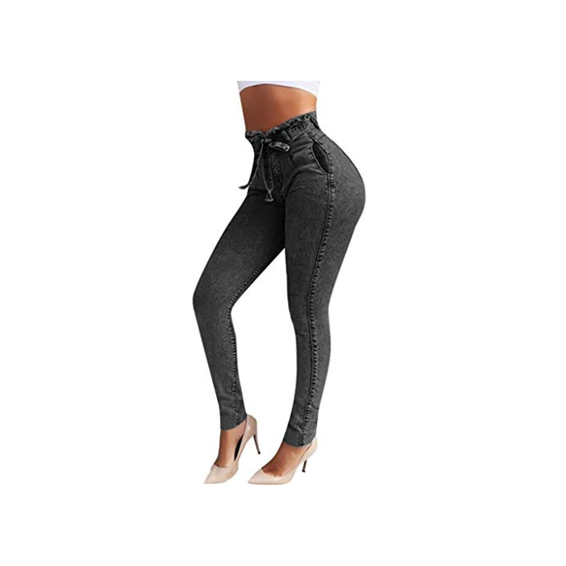 Producto RISTHY Jeans Skinny Push-Up Mujer Vaqueros Pantalones Elásticos Jeans Denim Largo Mujer