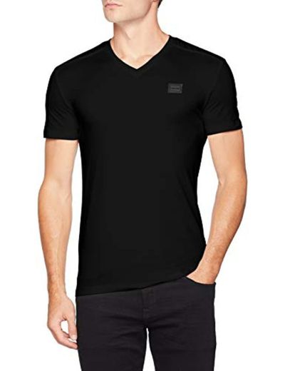 Antony Morato T-Shirt Sport Slim Scollo V con Placchetta Camiseta de Tirantes,