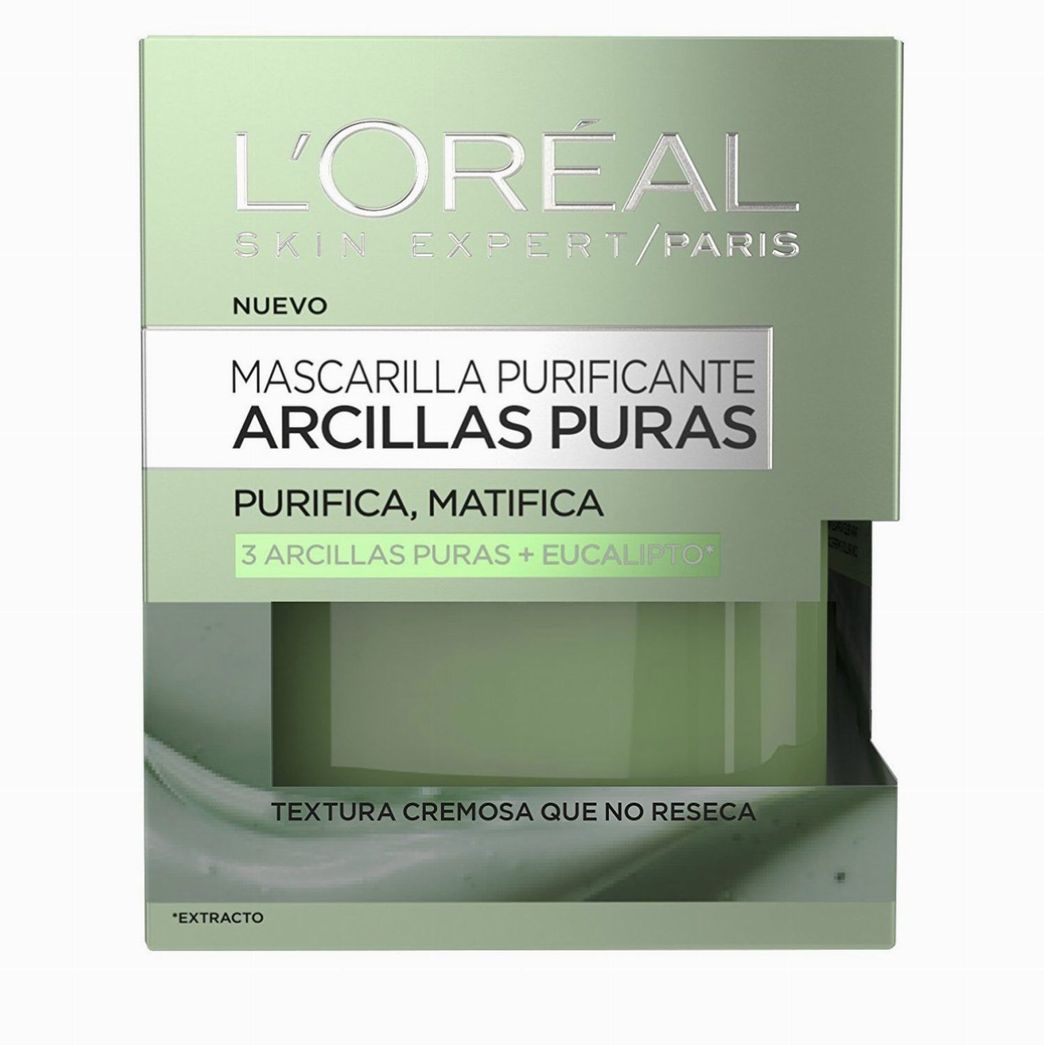 Belleza L'Oreal Paris Arcillas Puras Mascarilla Purificante, Tono