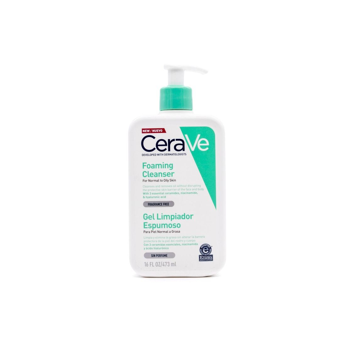 Product CERAVE GEL LIMPIADOR ESPUMOSO PIEL NORMAL GRASA 473ML FRAGANCE FREE