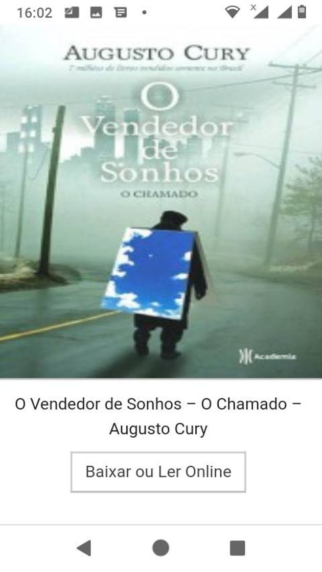 Moda O Vendedor de Sonhos – O Chamado – Augusto Cury 