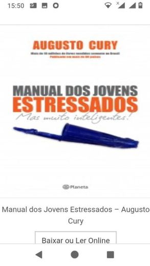 Manual dos Jovens Estressados – Augusto Cury 