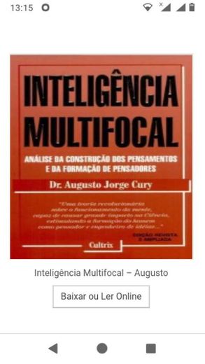Inteligência Multifocal – Augusto 