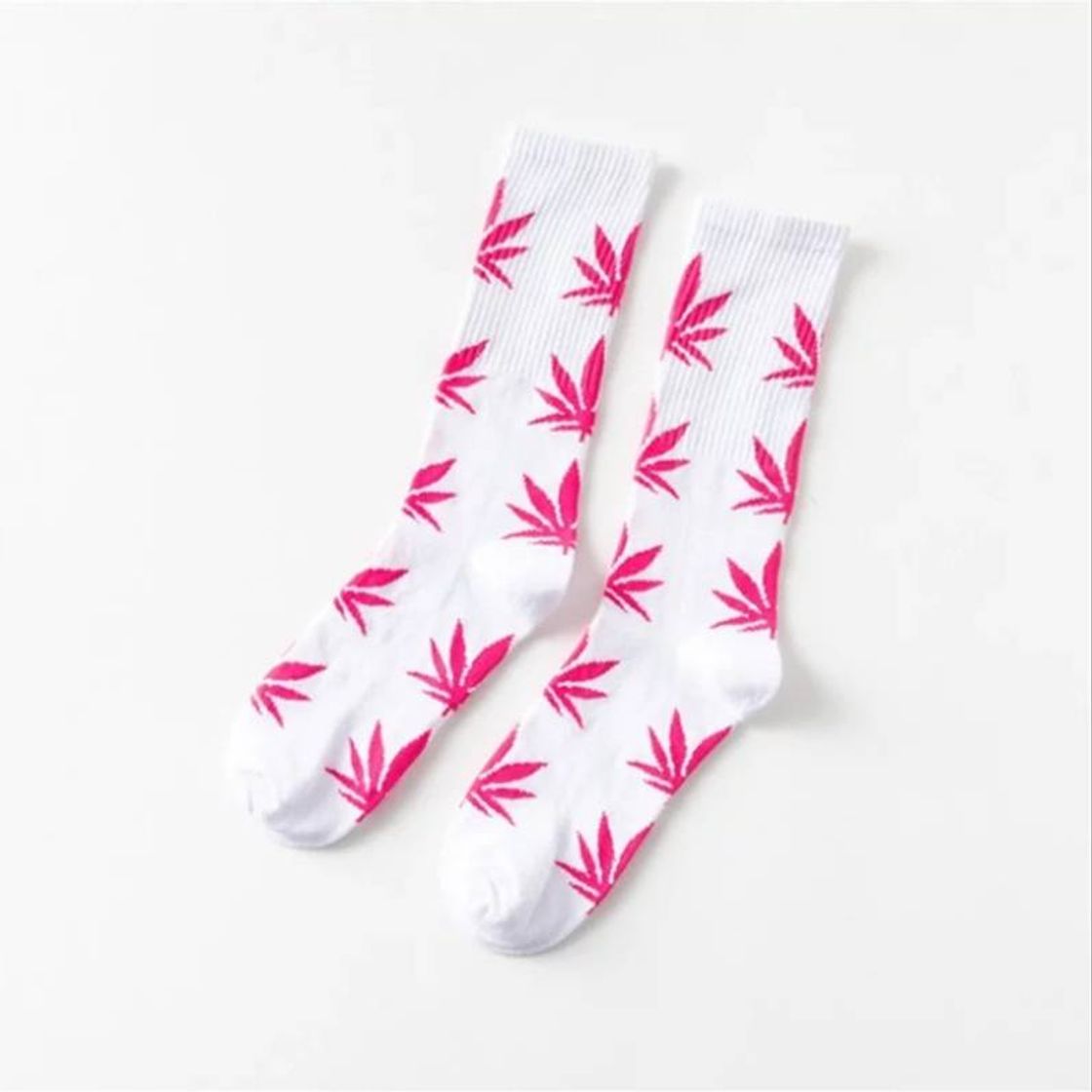 Fashion Calcetines marihuana Rosa. 