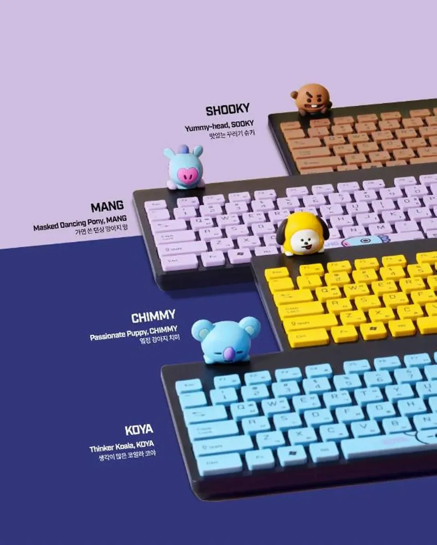 Producto Teclado inalámbrico con Figura BT21 de Royche