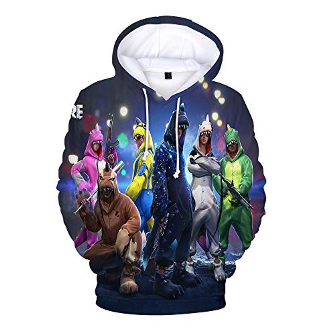 Social Free Fire Pullover Unisex con Capucha for niños, además de Terciopelo Tops