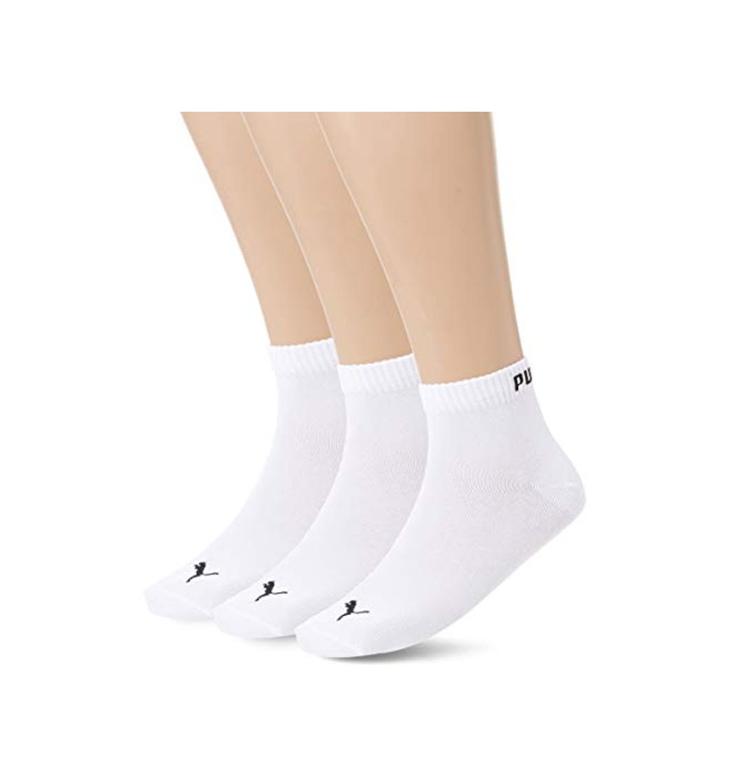 Producto Puma Quarter Plain, Calcetín Unisex Adulto, Blanco