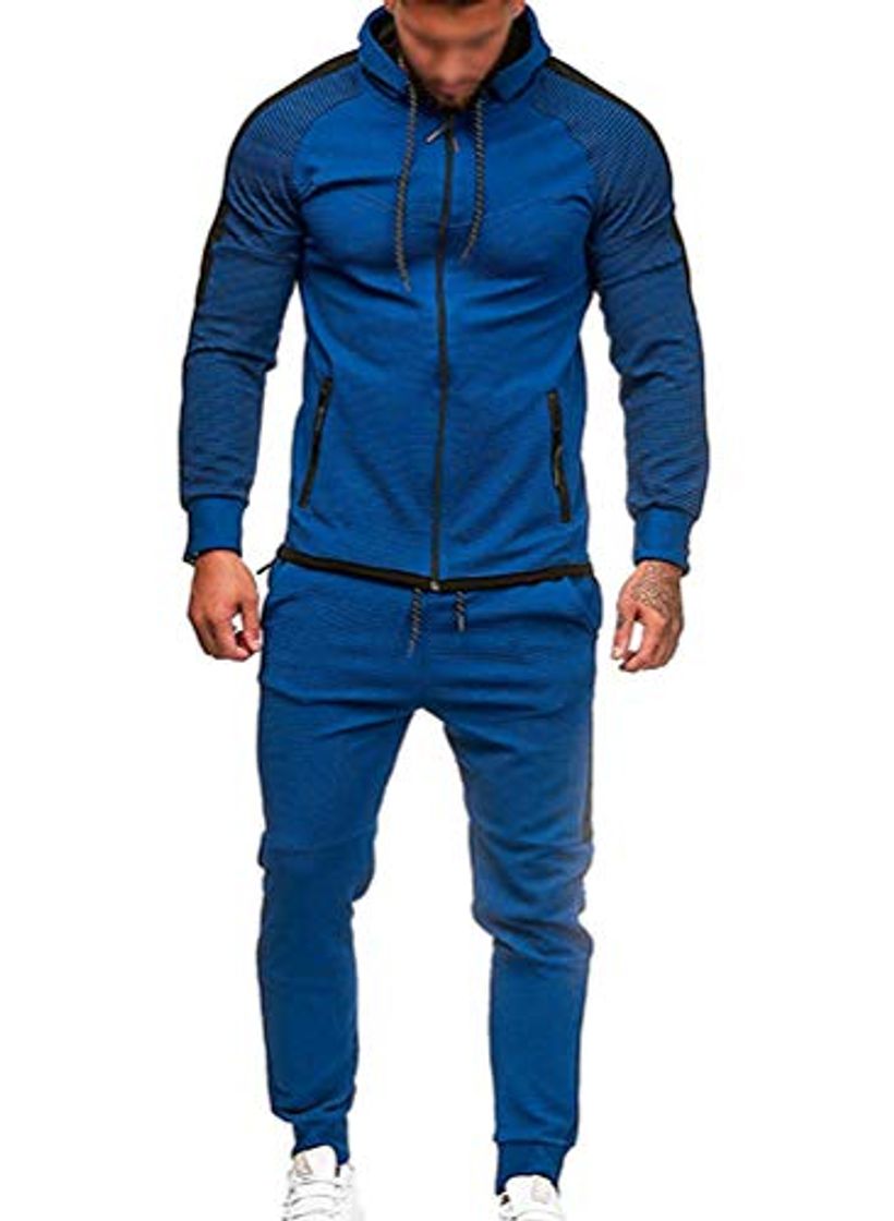 Moda Conjunto De 2 Piezas Hombre Otoño Ropa Deportiva Moda Joven Ajuste Regular