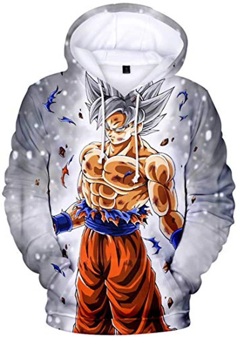 Moda FLYCHEN Felpa con Cappucio 3D Stampato Dragon Ball per Uomo Goku Disegni