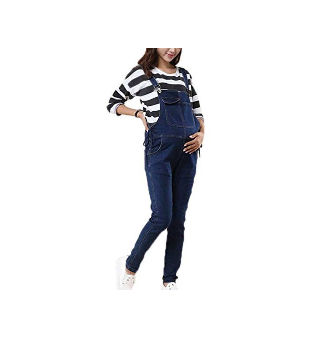 Moda keephen Mujeres Embarazadas Denim Overol Jumpsuit Maternidad Moda Lifting Belly Bib Overol Jeans Pantalones