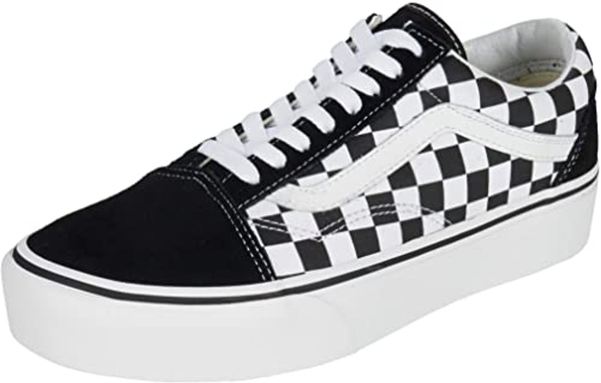 Social Vans Ward Platform Canvas Zapatillas Mujer, Negro