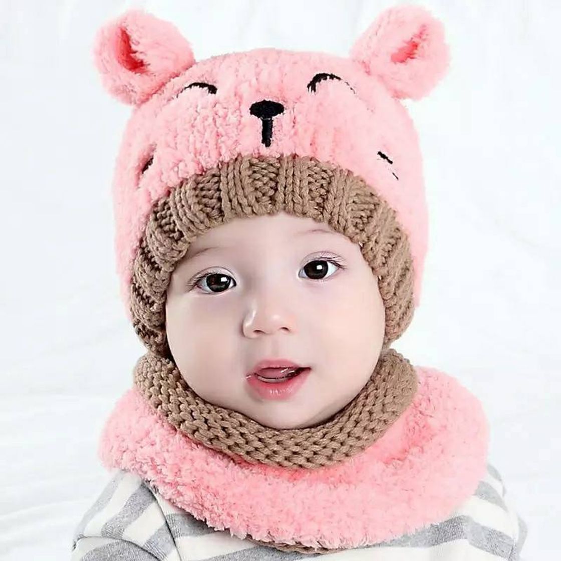 Fashion Gorrito gatito Con Bufanda Invierno Bebes Y Niñ@s - $ 185