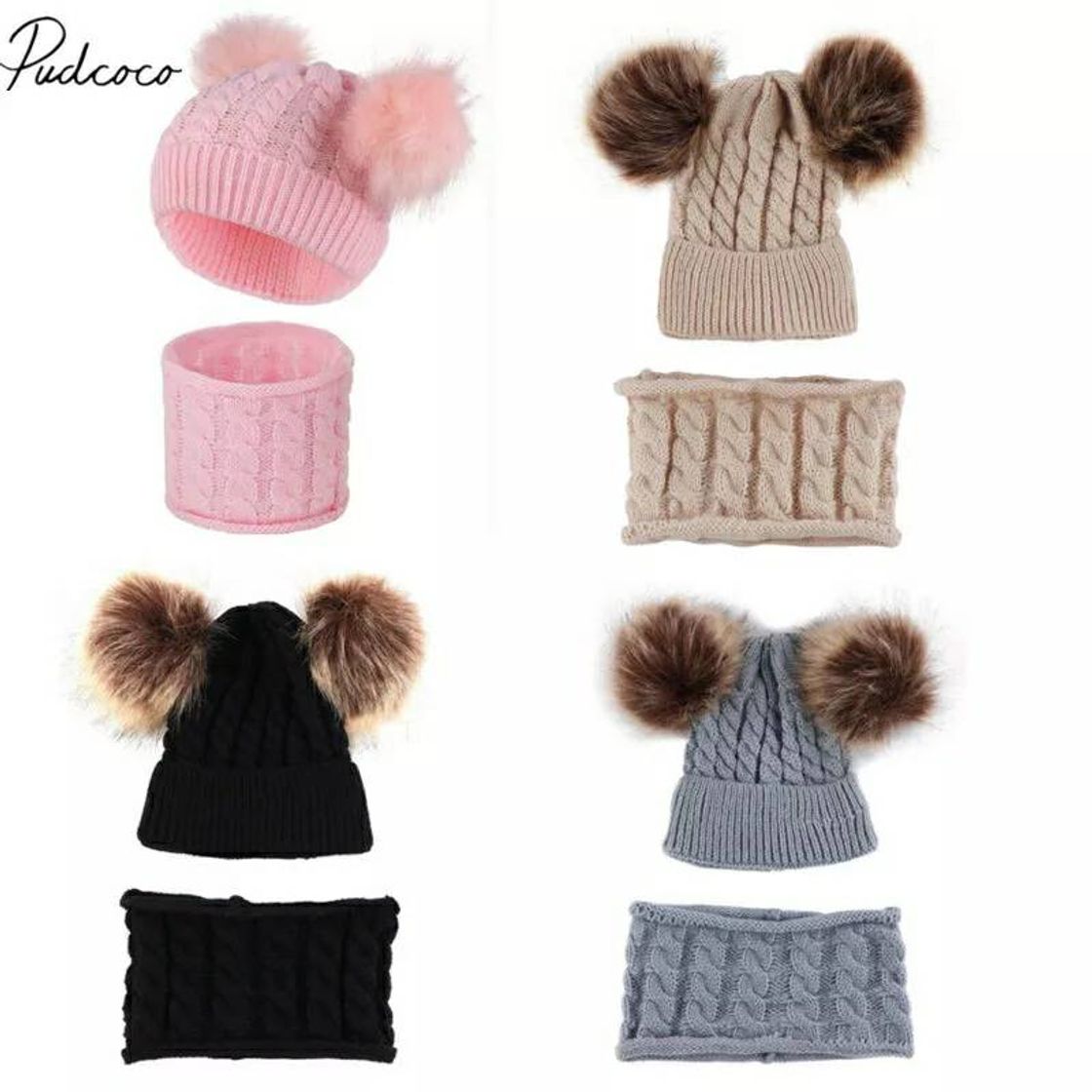 Fashion Gorrito Pompones Con Bufanda Invierno Bebes-niñ@ - $ 225.00 en ...