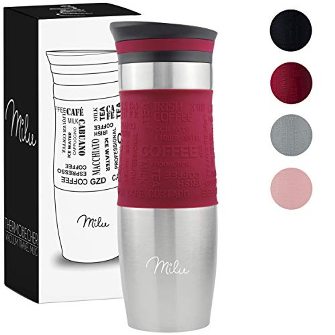 Producto Milu – Termo taza de café para llevar – 370 ml 100%