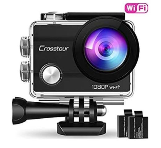 Crosstour Action Camera 1080P Full HD Wi-Fi 14MP PC Webcam W