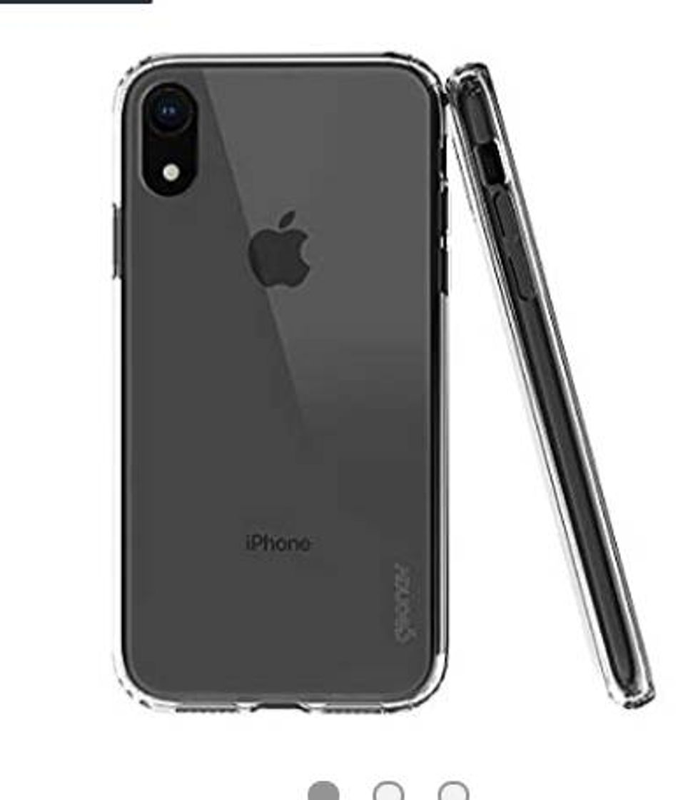 Moda Capa protetora iPhone XR, TPU flexível nas extremidades, Tra