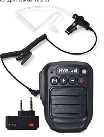 HYS Bluetooth Wireless Remote Speaker Microphone Shoulder Mi