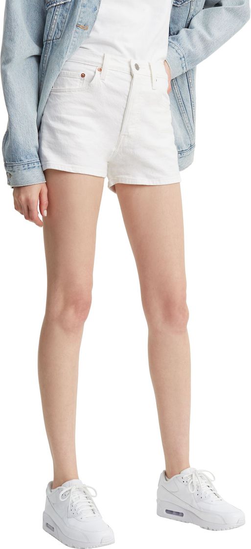 Social Levi's 501 High Rise Short Pantalones Cortos, Blanco