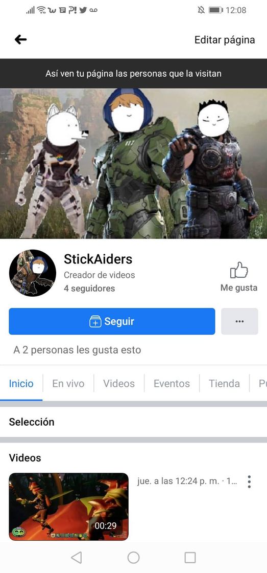 Moda Página de videojuegos, clips editados y Streams. 