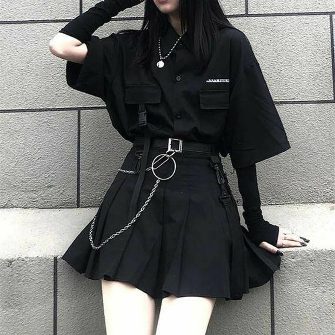 Fashion Dark Loose Shirt Women Streetwear