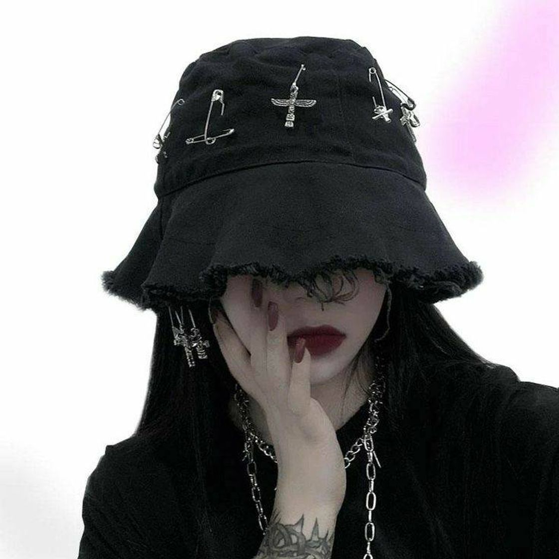 Fashion Trendy Harajuku Boonie Hat🖤⛓✨