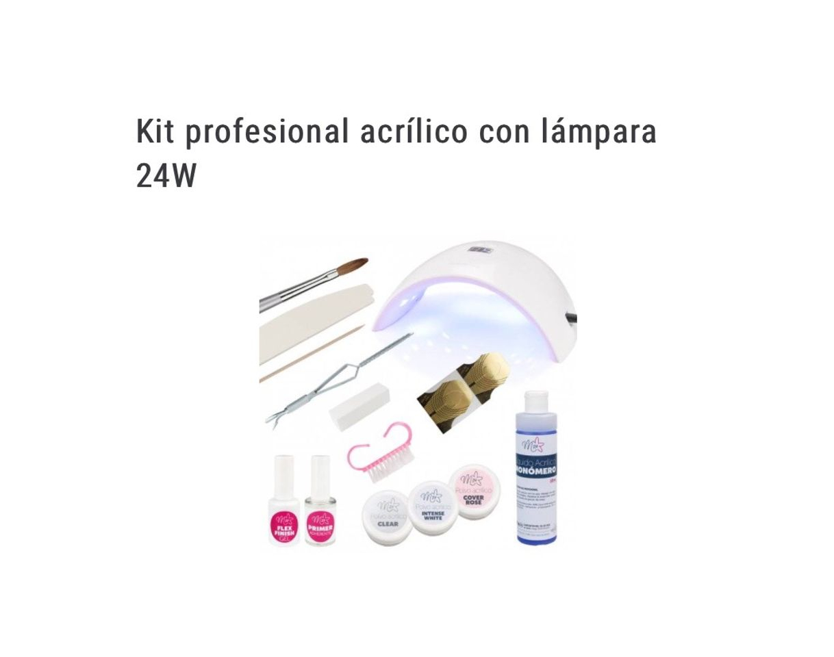 Product Kit profesional acrílico con lámpara 24W