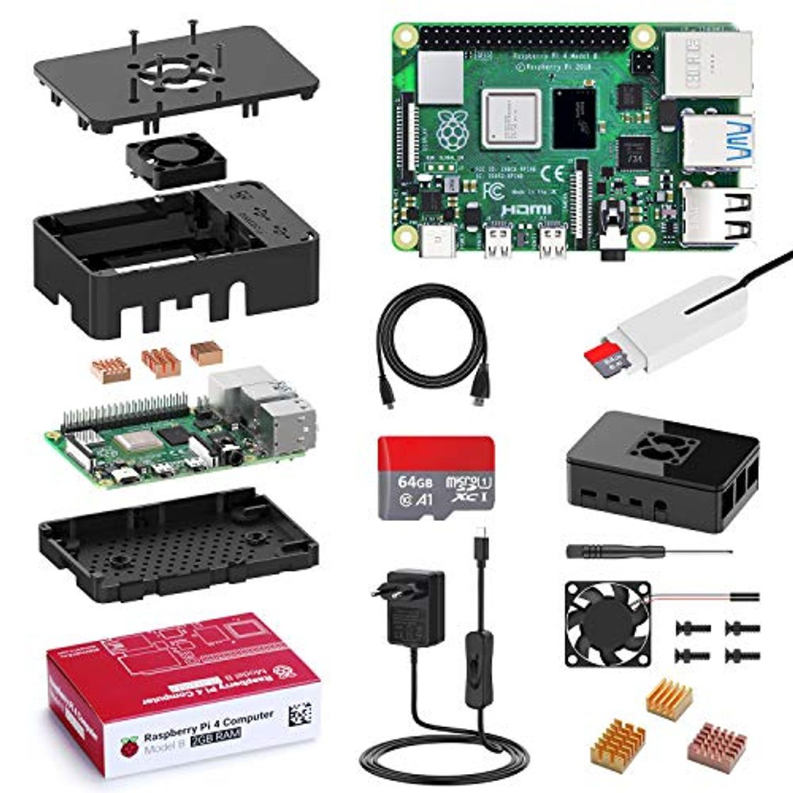 Products Bqeel 【Promoción】 Raspberry Pi 4 Model B 【2GB RAM