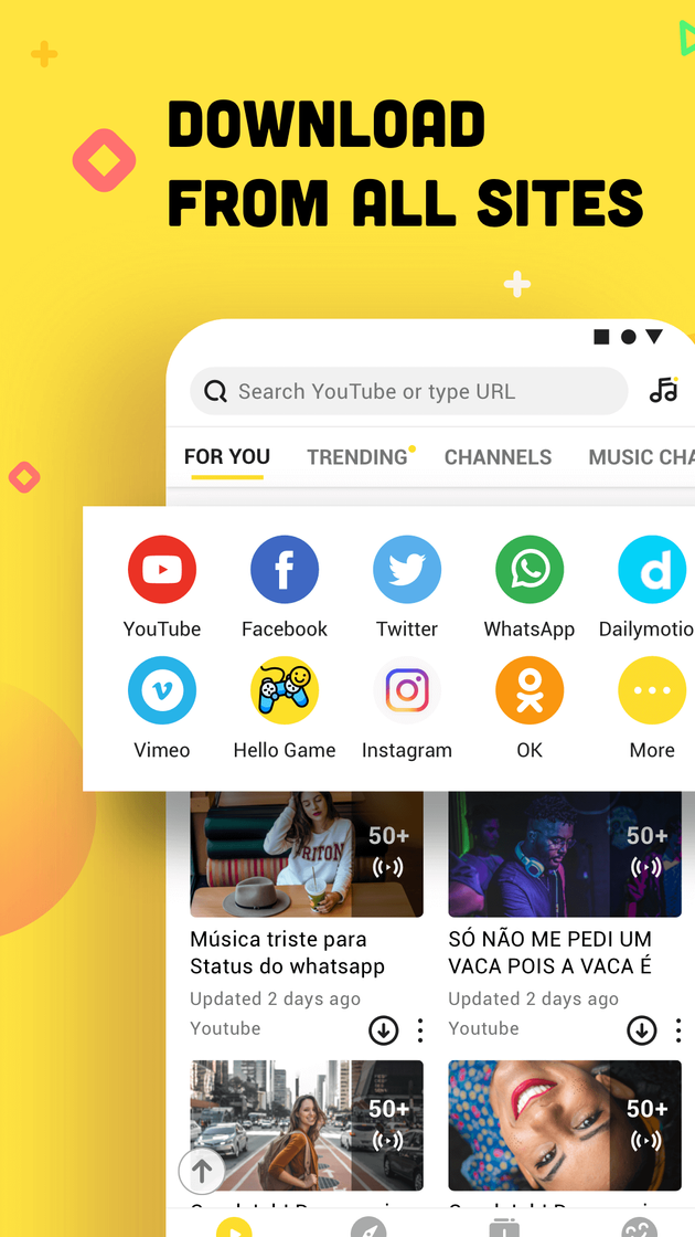 Snaptube, descaga videos Facebook Instagram etc