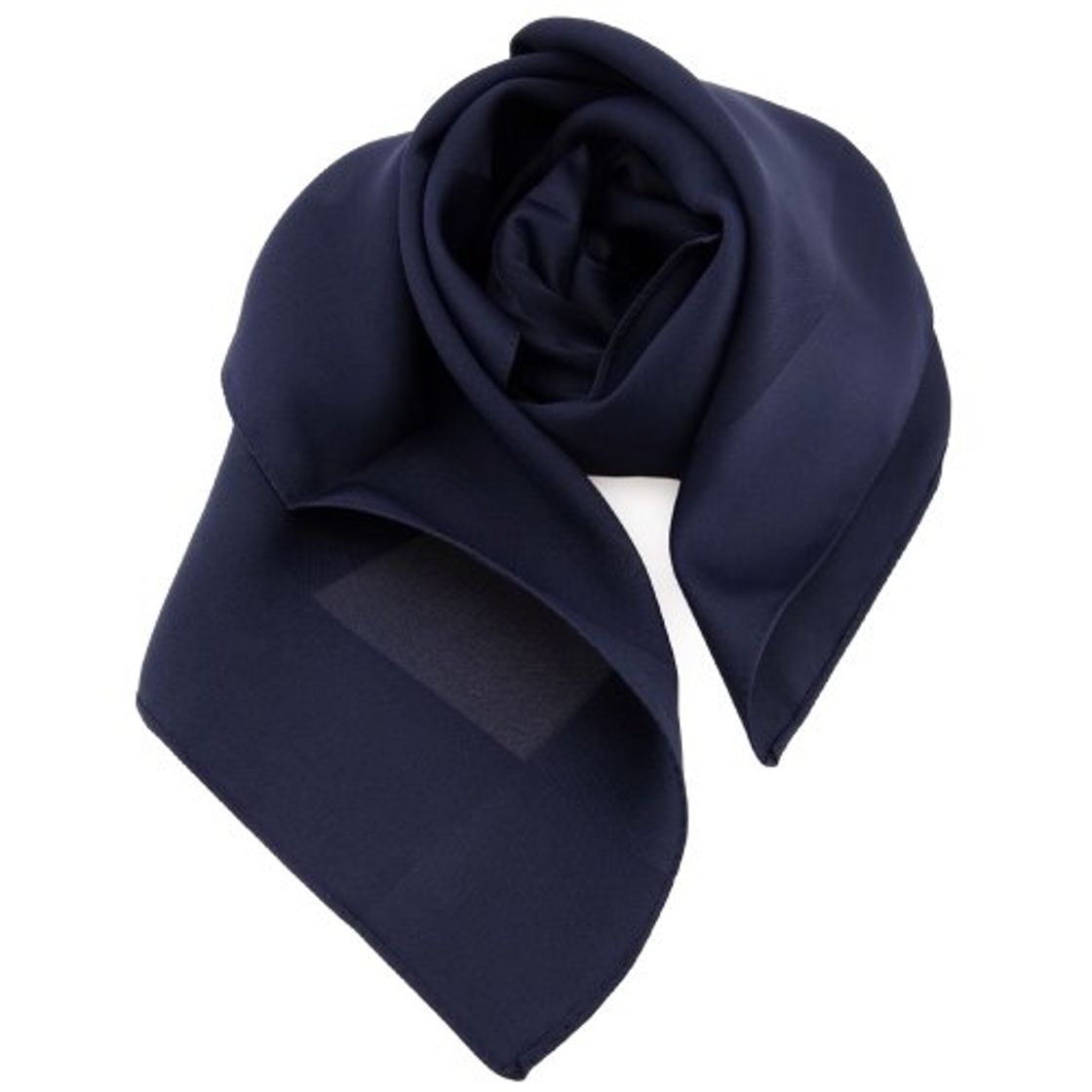 Moda TigerTie damas pañuelo azul oscuro azul marina monocromo