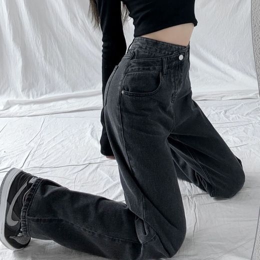 Calça jeans feminina preta 