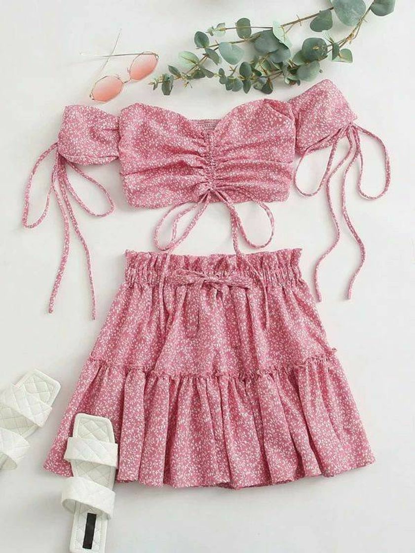 Moda conjunto rosa