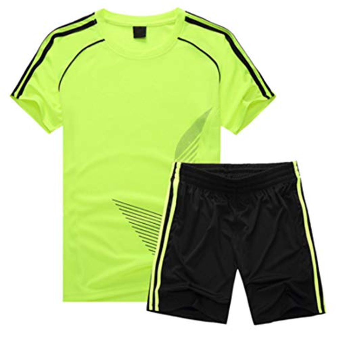 Producto Inlefen Uniforme de Futbol Traje Niño  Manga Corta Sudadera y Pantalones Cortos Niños niñas Ropa de Entrenamiento