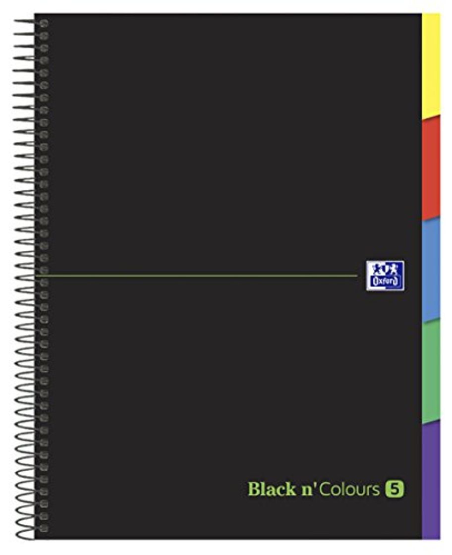 Social Oxford Black N'Colours - Europeanbook multiasignatura espiral