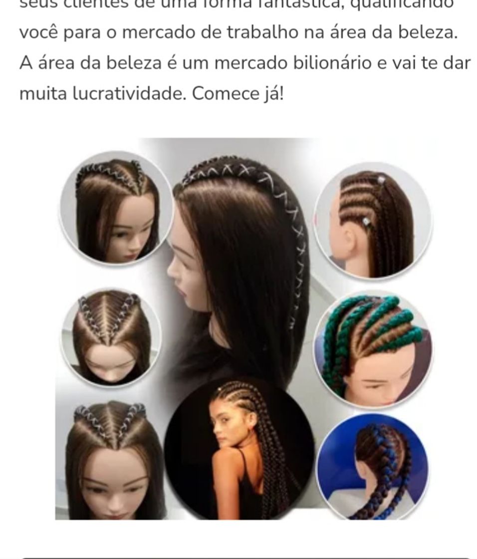 Moda Rápida apresentação curso de diversas tranças mais bonus ...