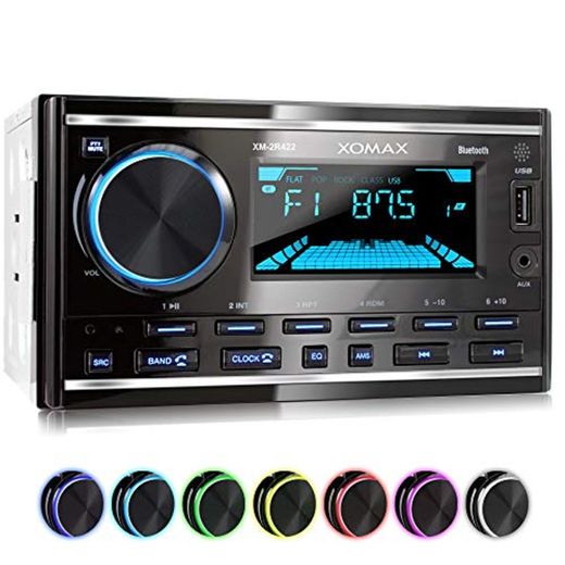 XOMAX XM-2R422 Radio de Coche con Bluetooth I RDS I Am