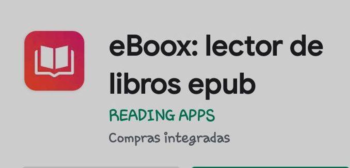 App eBoox - Lector archivos en formato Epub 