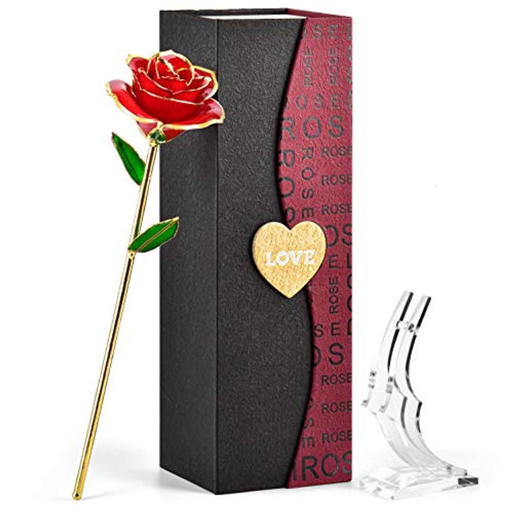 Product FORGIFTING Rosa Eterna, Flor Rosa de Oro de 24K - Regalos Originales