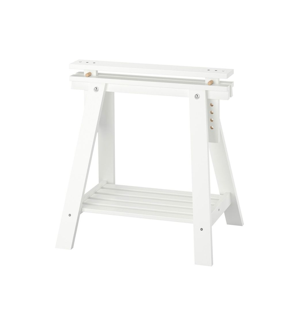 Producto FINNVARD Trestle with shelf, white, 27 1