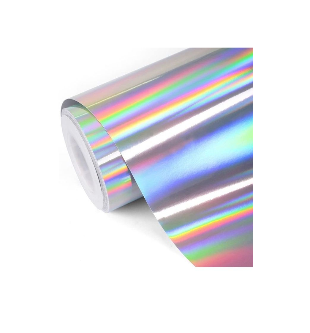 Producto TECKWRAP Glossy Rainbow Holographic Silver