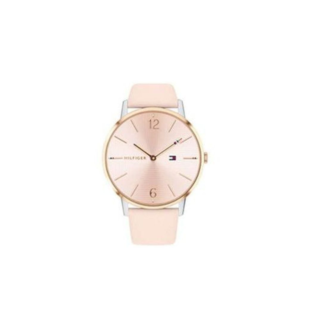 Social Tommy Hilfiger Reloj Analógico para Mujer de Cuarzo con Correa en Cuero 1781973