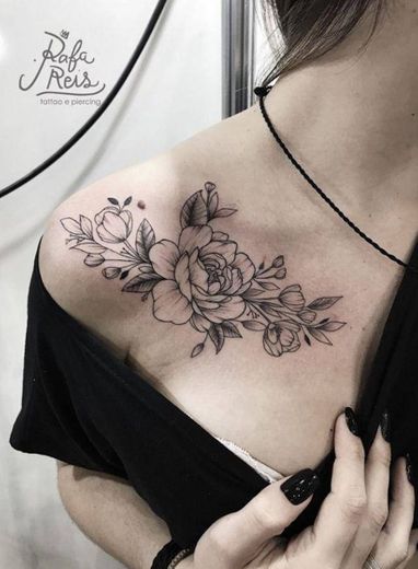 Tatuagem floral 🌹