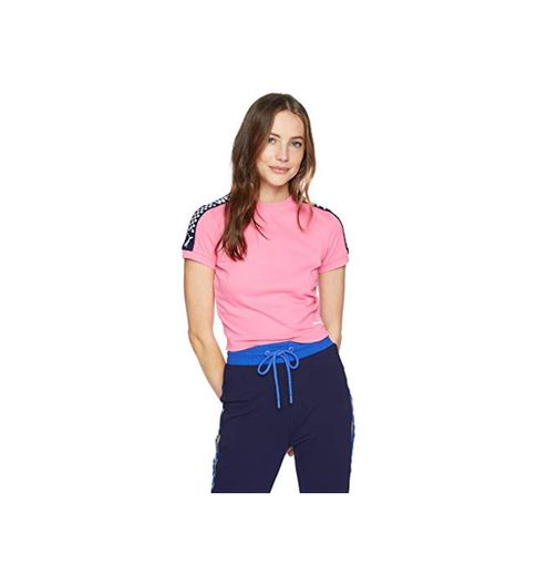 PUMA Fenty Short Sleeve Cropped tee Camisa, Rosa