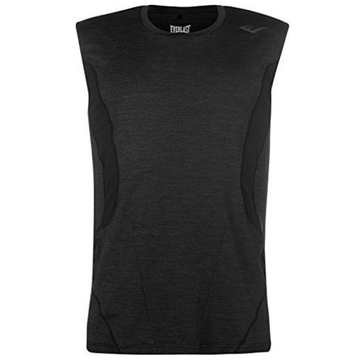 Everlast Hombre Camiseta Sin Mangas De Enterenamiento Negro Marga XL